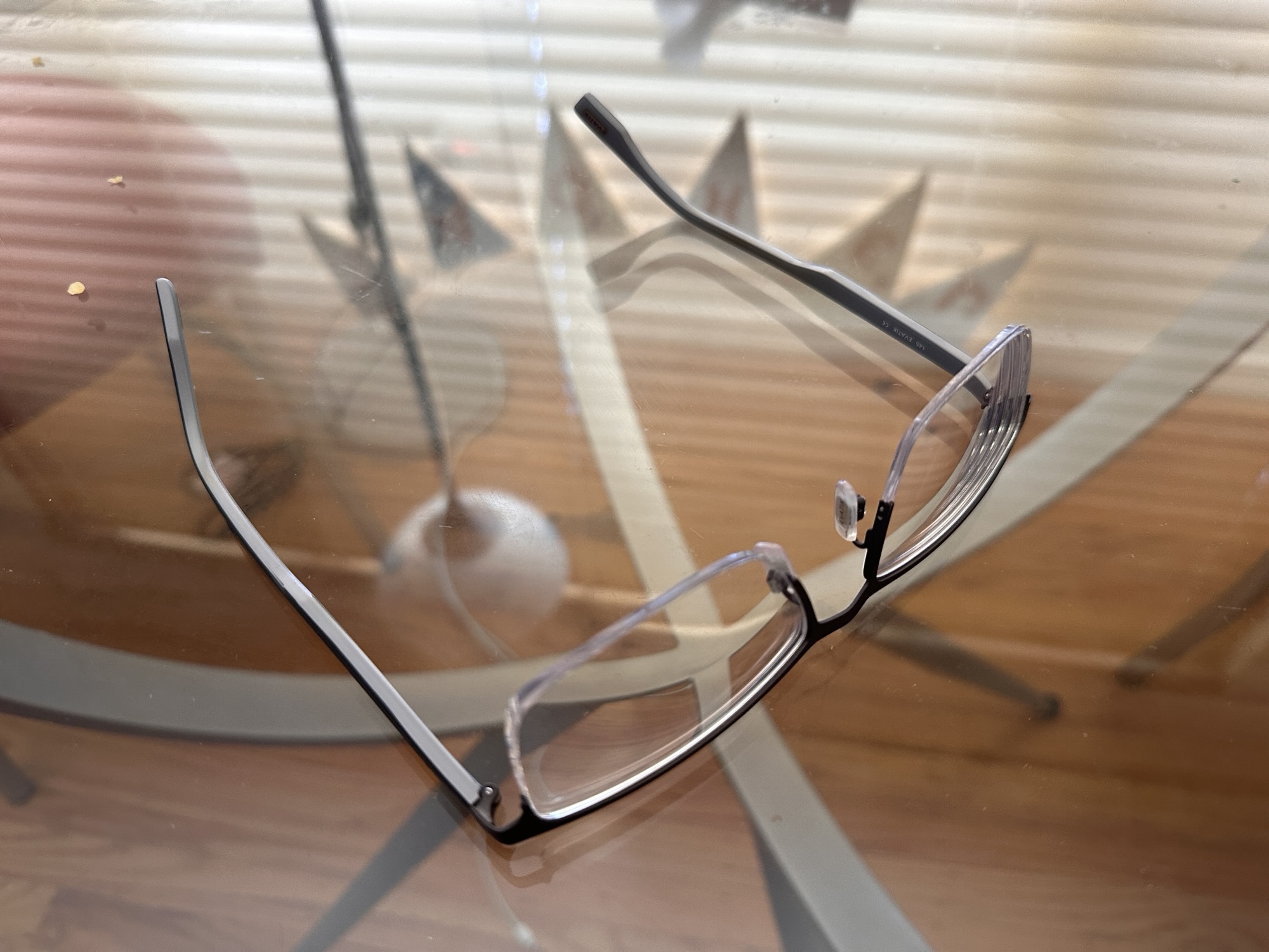 Lost glasses found in trash